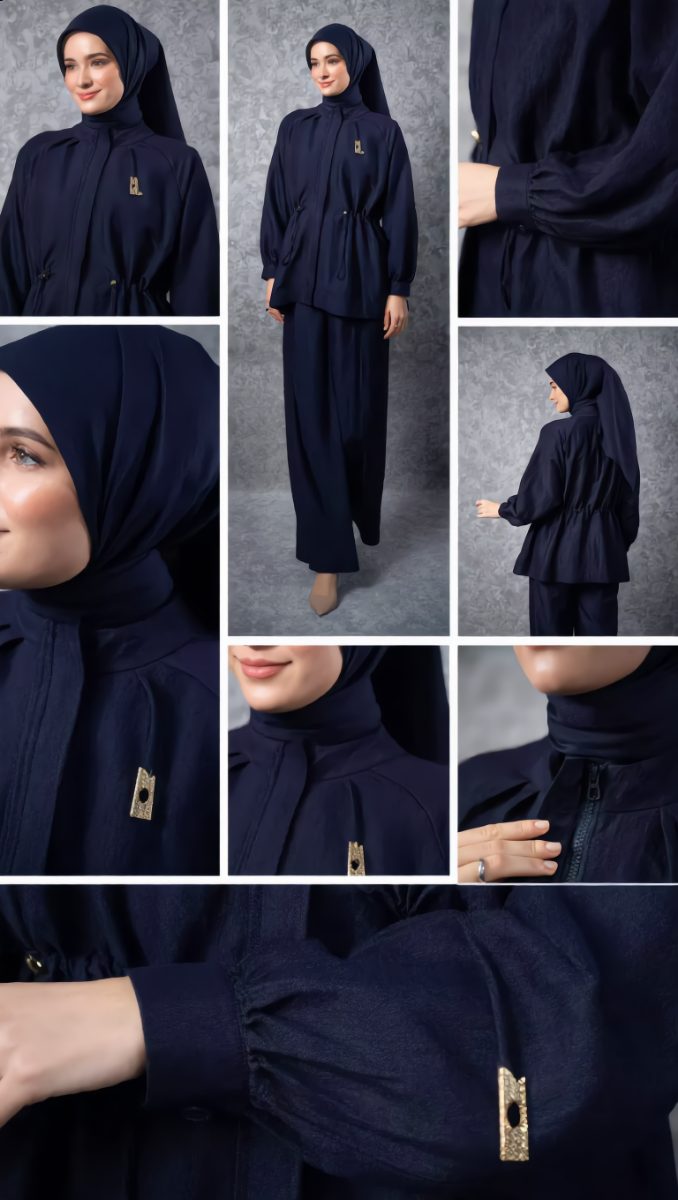 Heylocal Quiet Blue Jacket | Jaket Wanita - Foto 5