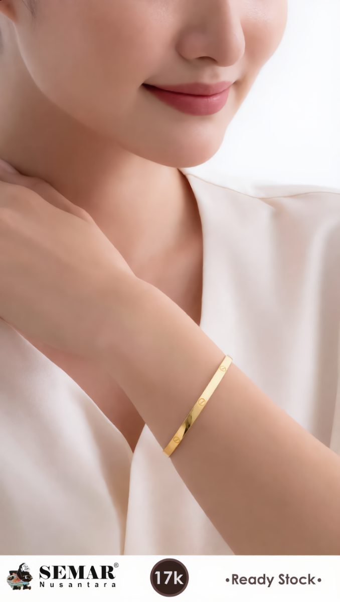 Gelang Emas Charlotte Gold 17K Semar Nusantara - Foto 5