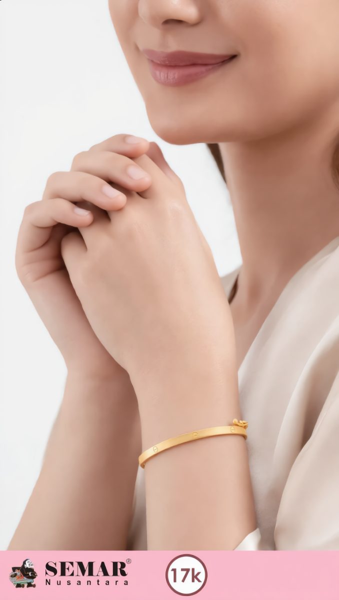 Gelang Emas Charlotte Gold 17K Semar Nusantara - Foto 6