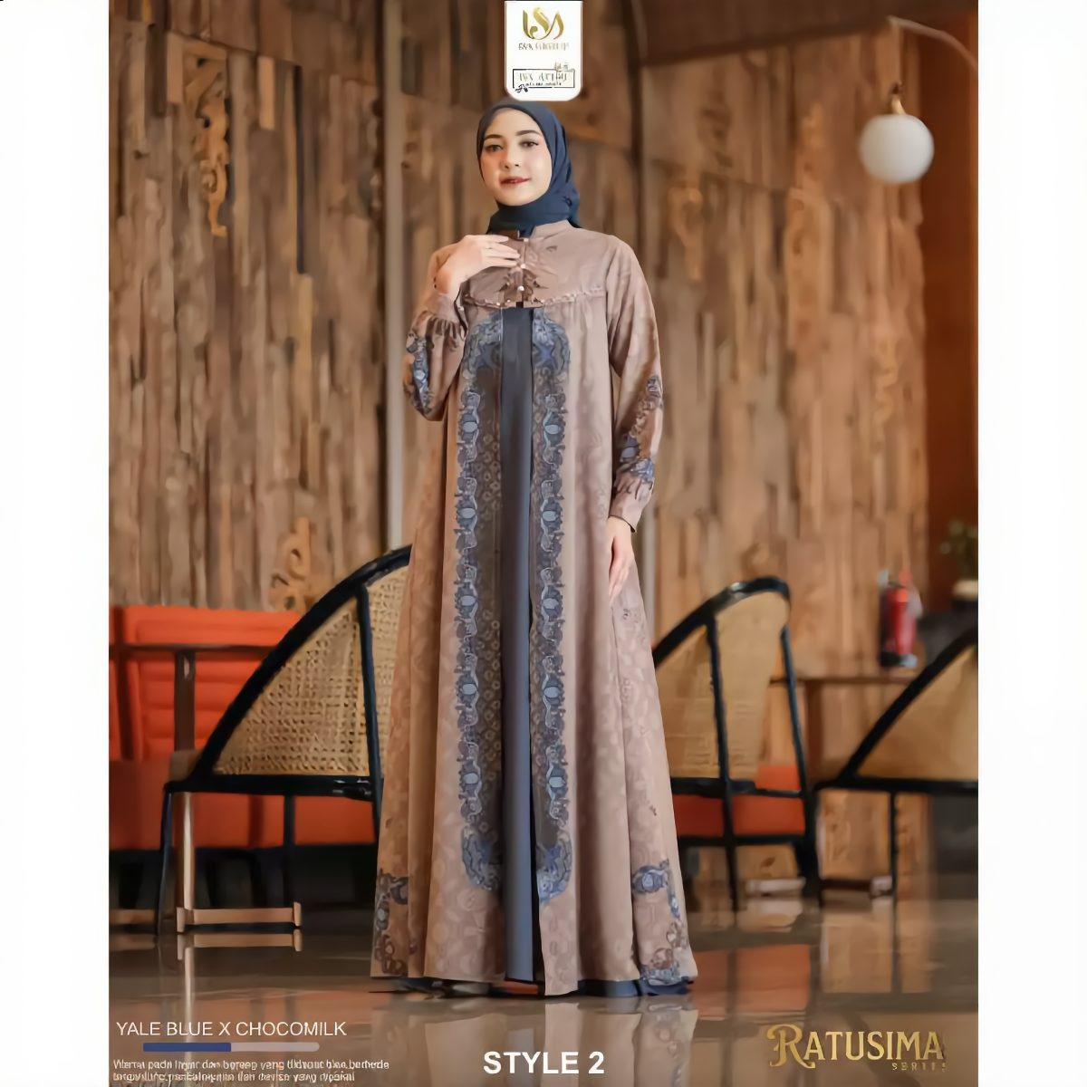 Sarimbit Ratusima Series Warna Yale X Chocomilk by Isa Attire - Foto 2