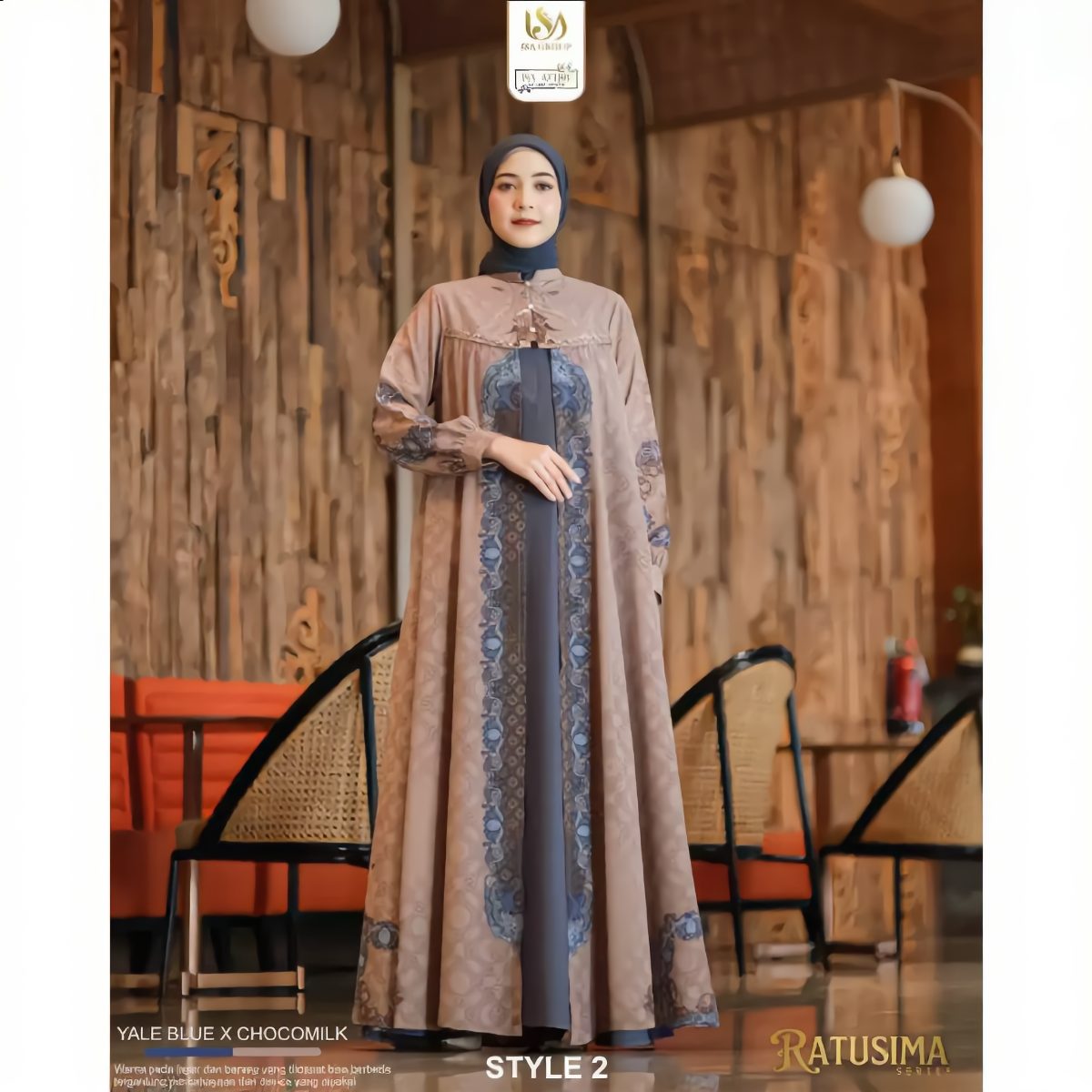 Sarimbit Ratusima Series Warna Yale X Chocomilk by Isa Attire - Foto 3