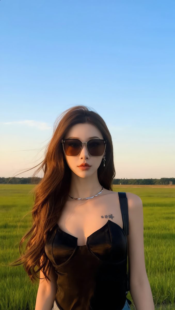 [PROMO] Kacamata Hitam Bingkai Oversized Sungglasses Liburan Anti Matahari Gaya Trendy Fashion Woman Glasses - Foto 8
