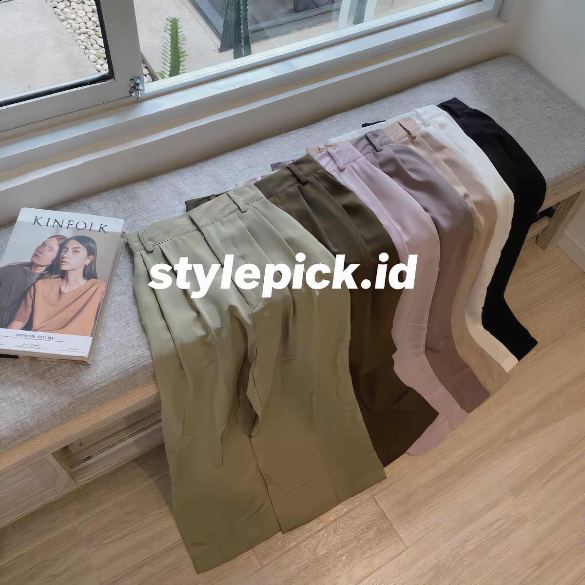 Asoka Loose Pants Wanita Highwaist Multifungsi