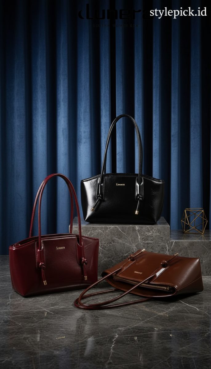 Lunera Grace Bag Tote Elegan Kapasitas Besar - Foto 2