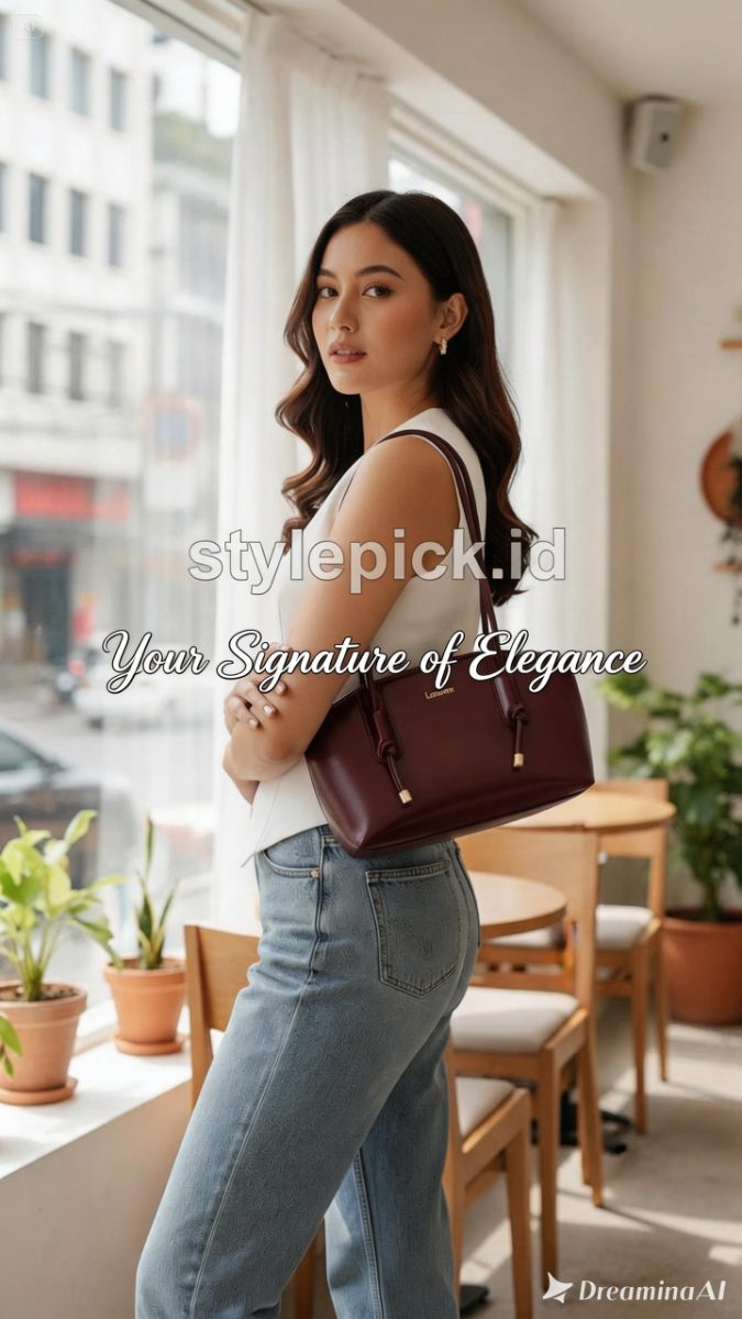 Lunera Grace Bag Tote Elegan Kapasitas Besar - Foto 4