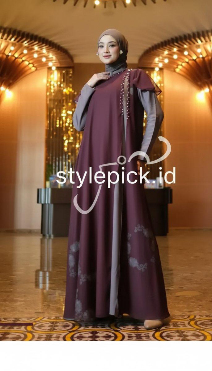 Sarimbit Ratusima Series Warna Coffe X Maroon by Isa Attire