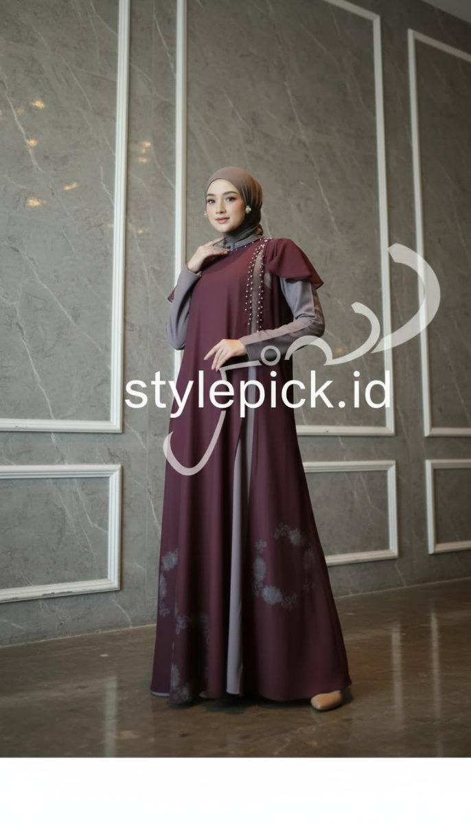 Sarimbit Ratusima Series Warna Coffe X Maroon by Isa Attire - Foto 7