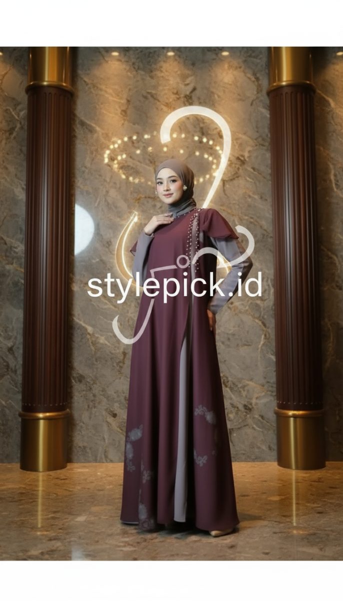 Sarimbit Ratusima Series Warna Coffe X Maroon by Isa Attire - Foto 8