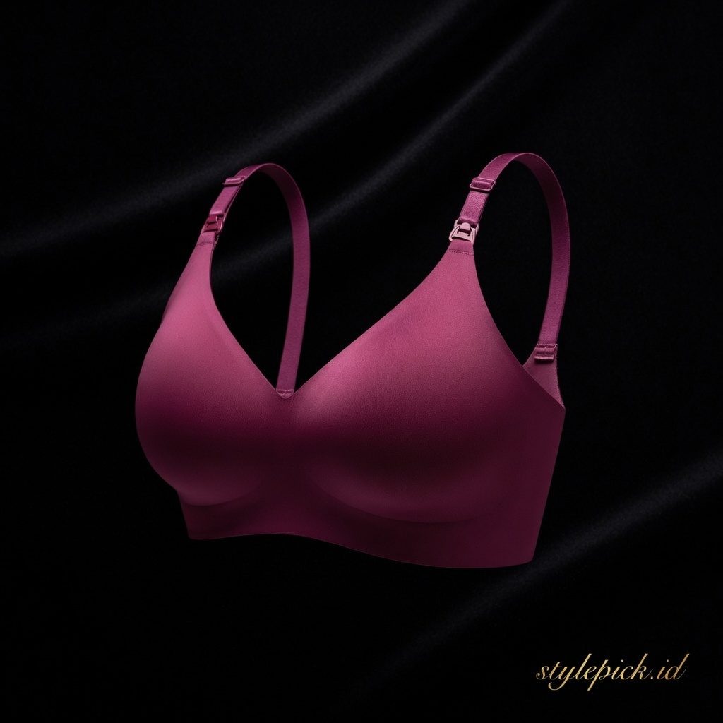 TALLY Paket 2 Pcs Bra Menyusui Tanpa Kawat Busa Tipis Bahan Nilon Seamless Baby Skin Cup B - D Kait 3 Bra Maternity BH 8821 / 8645 Sarwendah - Foto 2