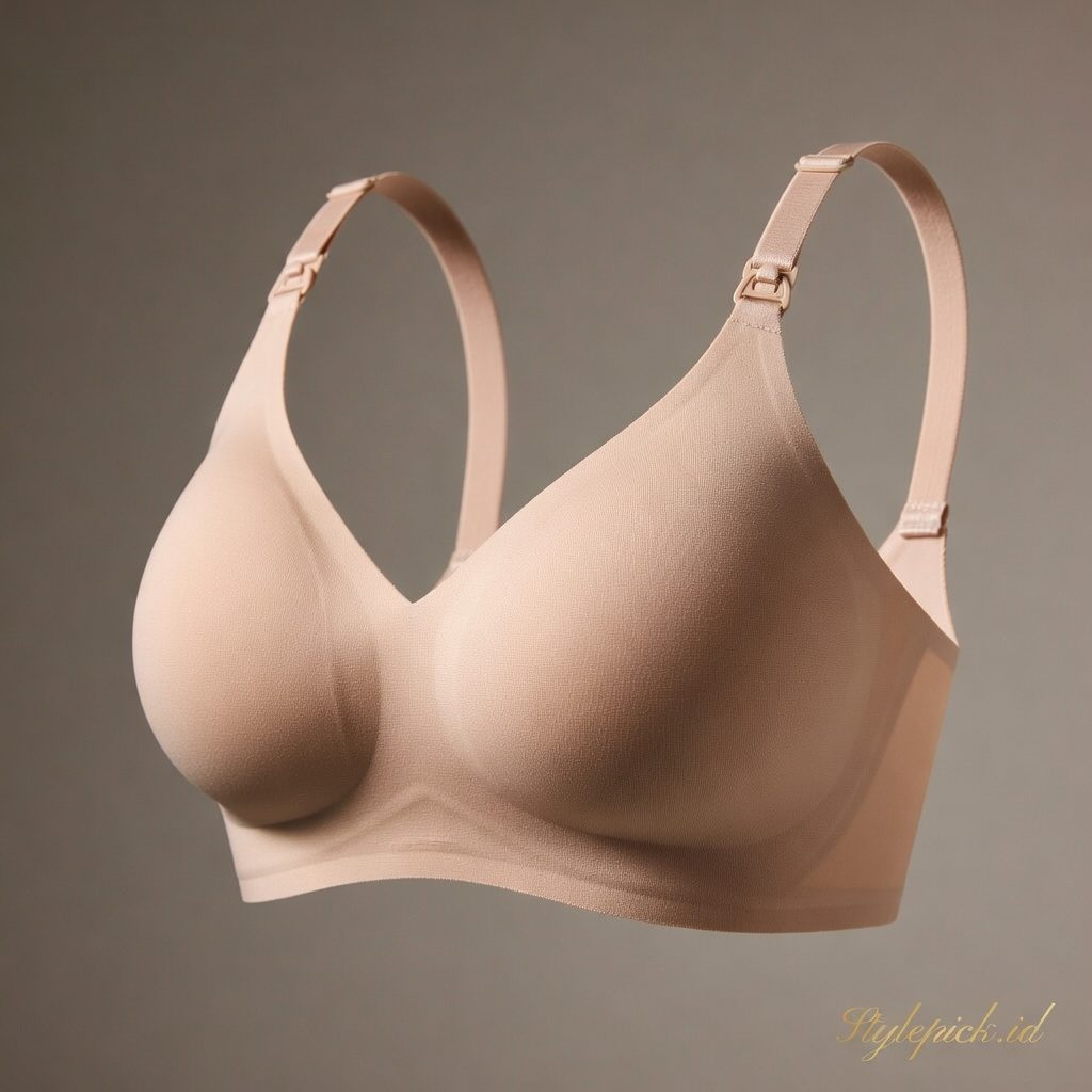 TALLY Paket 2 Pcs Bra Menyusui Tanpa Kawat Busa Tipis Bahan Nilon Seamless Baby Skin Cup B - D Kait 3 Bra Maternity BH 8821 / 8645 Sarwendah - Foto 3