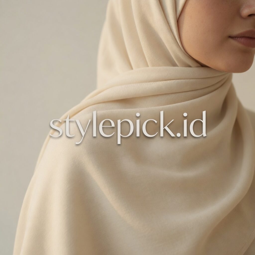PASHMINA RAYON TENCEL OVAL SHAWL - PASMINA KAOS TENCEL STYLE BELAKANG BENTUK OVAL DAN ELEGAN - Foto 6