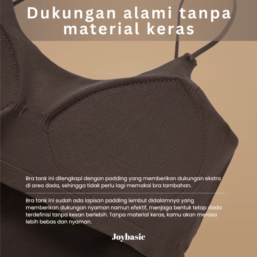 Joybasic Easy Fit Curve Bra Tank Super Lembut - Foto 6