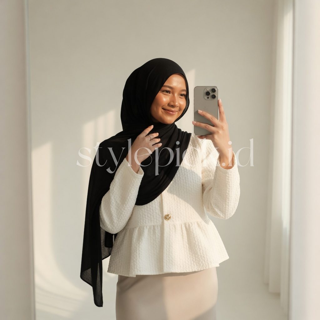 Pashmina Viscose Modal Shawl Esma Shawl 180x70 Cm - Foto 2