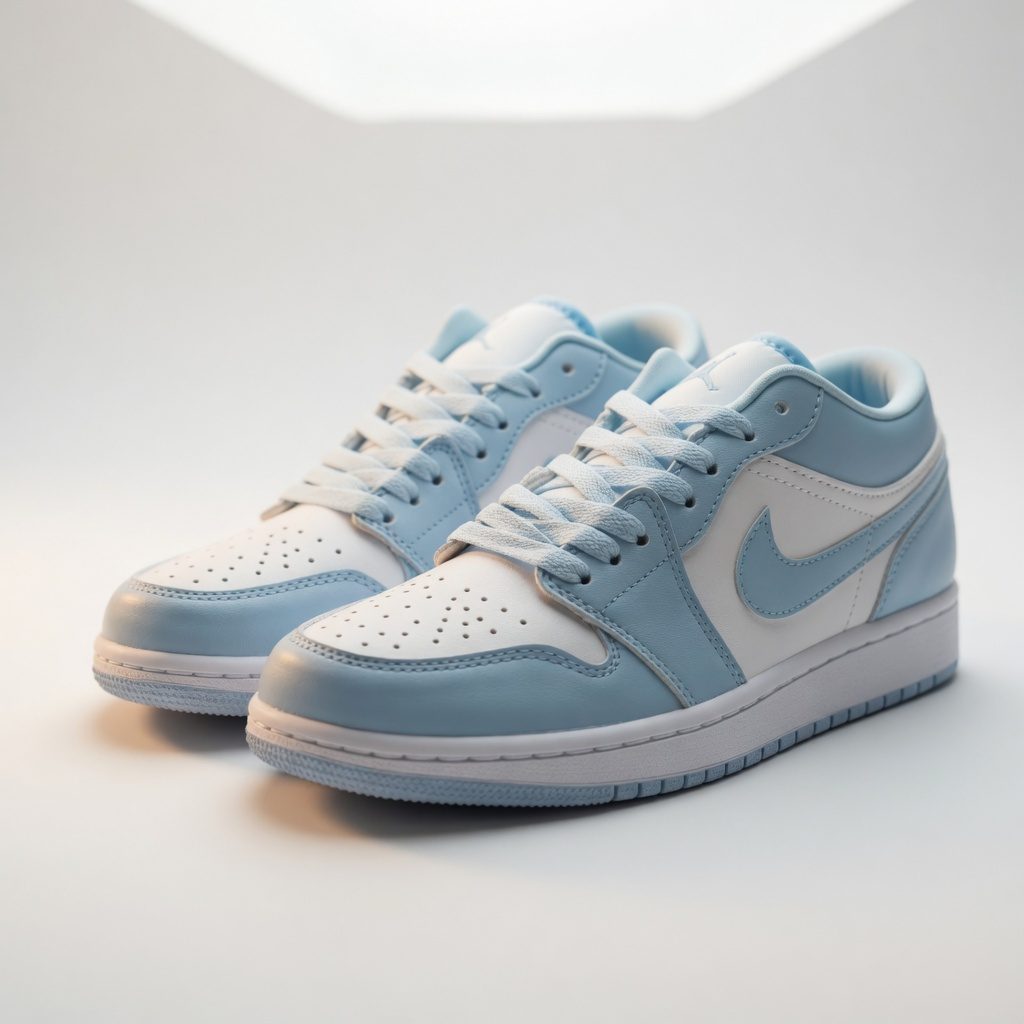 Nike Air Jordan 1 Low UNC Blue BNIB Authentic (University Blue / Carolina Blue colorway) - Foto 3